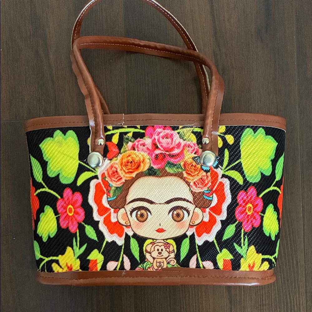 Colorful Floral Tote Bag